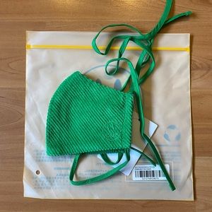 Drew House Green Corduroy Facemask